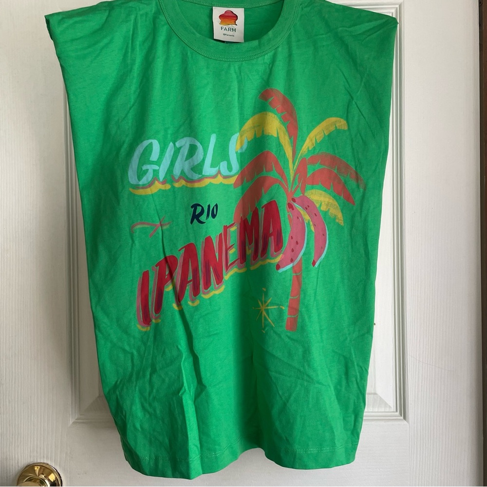 NWT FARM RIO IMPANEMA GRAPHIC SHIRT